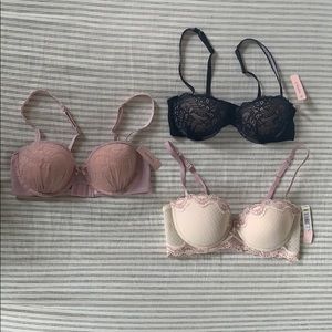 Sophie B SET NWT convertible bras + panties